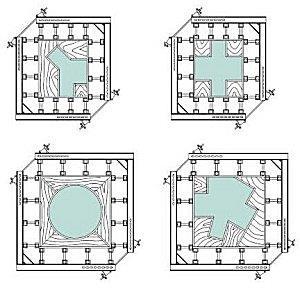 A betonozáskor figyelembe kell venni, hogy a zsaluzat 100 kn/m 2 frissbeton nyomásra van méretezve. Födémzsaluzatok Anyaguk szerint megkülönböztetünk fatartós és alumínium zsaluzatokat.