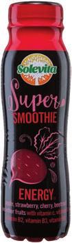 SOLEVITA SMOOTHIE Energy / defence / antioxidant Gyümölcs- és zöldségalapú ital hozzáadott vitaminokkal 1 l = 1 076 250