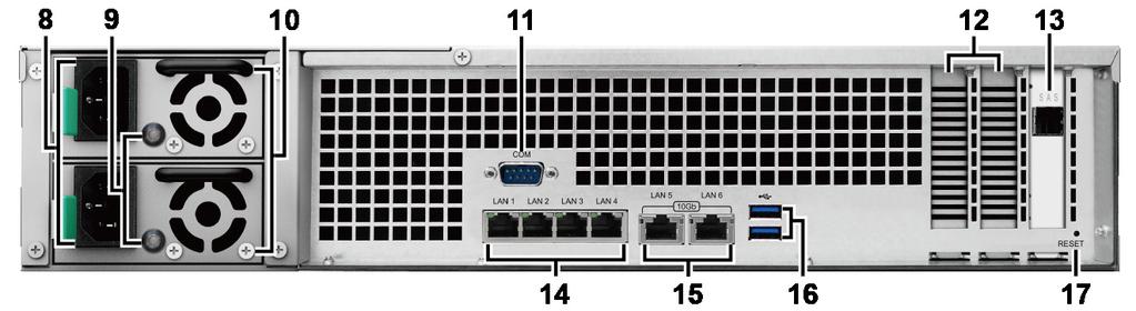 A RackStation kikapcsolásához nyomja le, és addig tartsa lenyomva, amíg csipogó hangot nem hall, és a bekapcsolásjelző (Power) LED villogni nem kezd. A rendszer állapotát jeleníti meg.