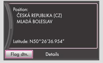 NAV (navigáció) területválasztó gomb 29 Az eltárolt úti célok feldolgozása Érintse meg a Navigation főmenüben a Destin. memory (Úti cél memória) funkciógombot.