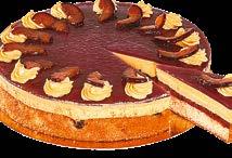 szelet 1400 g Új/18% Meringás túrós szelet 80 g Tejszínes csokoládétorta édesítőszerrel 14 szelet (kakaós piskóta, fenséges tejszínes
