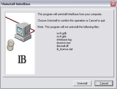c/ Törölni kell a C:\Windows\System32\GDS32.dll nevű fájlt, ha létezik. d/ Érdemes törölni az InterBase könyvtárat helye: C:\Program Files\Borland\InterBase 3.