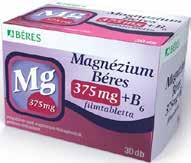 hu 2139 Ft 71 Ft/db ÉK Magnéziumpótlás stresszes időszakokra Magnézium Béres 375 mg + B₆ filmtabletta 30 db Az igazán stresszes időszakokra.
