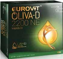 Az Eurovit Oliva-D kapszula LAHB (Lipid Alapú Hatóanyag Bevitel) rendszere extra szűz olívaolajat tartalmaz, melyben a D-vitamin eleve oldott, a szervezet számára