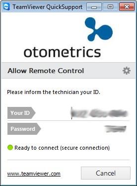 A TeamViewer megnyitásához 1. Kattintson a Súgó > Távoli támogatás elemre 2. A technikusnak adja meg a következőket: Azonosítója Jelszó.