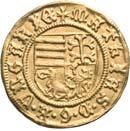 Aranyforint /Goldgulden/ (Au) 1463-64 Nagybánya /Neustadt/ mint elôzô /wie vorher/ Av: +mathias D G R VnGARIb Rv: S LADISL-AVS RbX oldalt