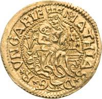Aranyforint /Goldgulden/ (Au) 1483-84 Körmöcbánya /Kremnitz/ mint elôzô /wie vorher/ Av: MATHAS D G - R / K- P