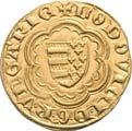 Aranyforint /Goldgulden/ (Au) 1379-82 Buda oder Pécs /Ofen oder Fünfkirchen/ Av: +LODOVICI D G R VnGARIb liliomos, duplavonalas,