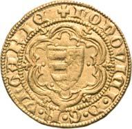 Ungarn-Anjou Wappen, um den Sechspass Rosetten/ 7 3,72 gr., Huszár: 522, C.N.H.II.: 68, UngerII.