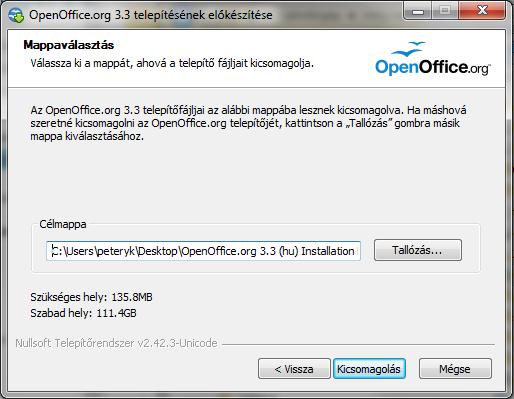 KEZDŐ LÉPÉSEK 31 A Java futtató környezet telepítőjét (legújabb verziószáma Version 6 Update 30) például a http://www.java.com/en/download/index.jsp címről tölthetjük le.