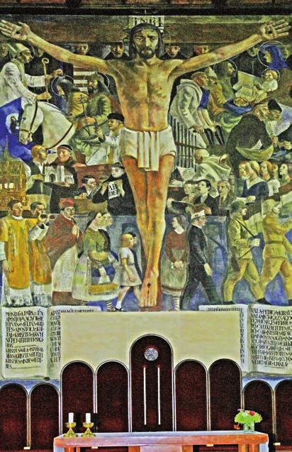472 BUDAI-DÉLI ESPERESKERÜLET 2. kép. Budatétényi Szent István király-templom fôoltárképe (K. I.) álló templomépítô egyesület látta el. Ugyanôk vették át a Szent Mihálykápolna gondozását is az ún.