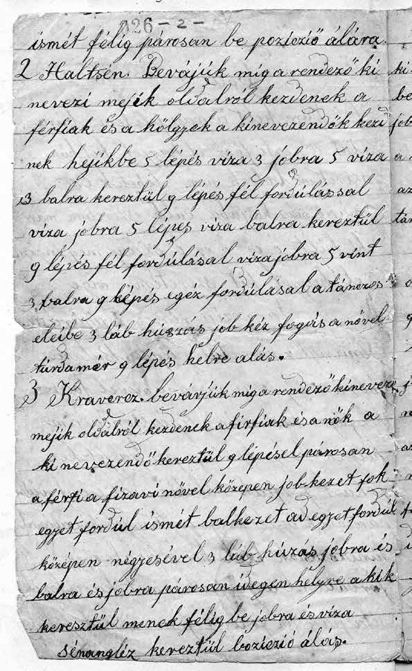 ) A táncleírás 2. oldala (NM AKT 458.