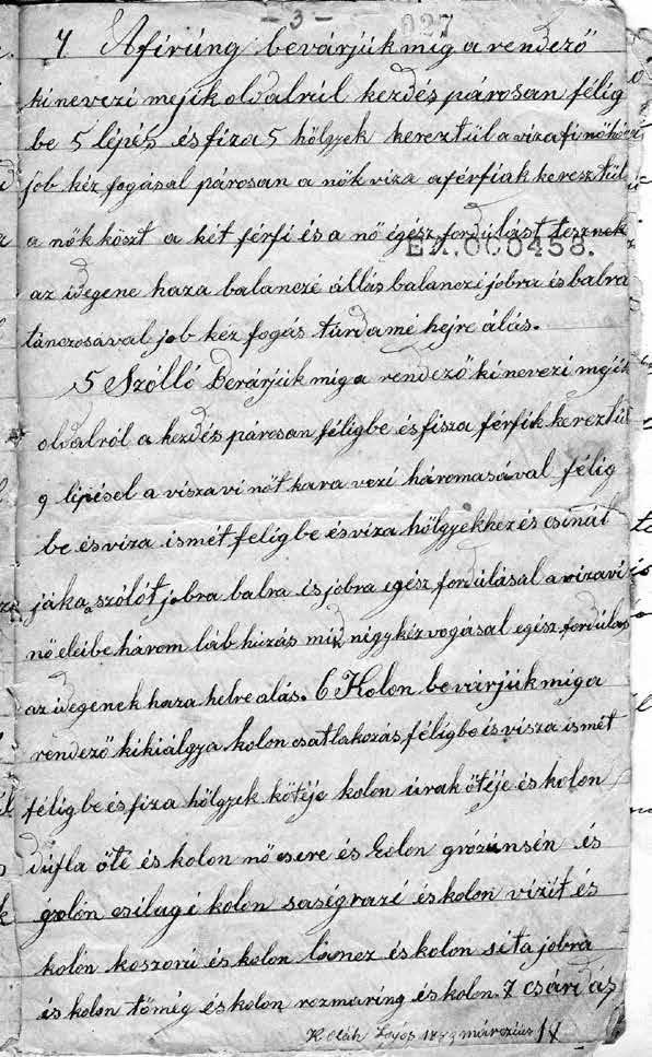 A táncleírás 3. oldala (NM AKT 458.
