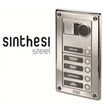 Sinthesi-Steel Moduláris felépítésű, vandálbiztos kaputábla rendszer Előlap kaputábla 1158/11 Sinthesi-Steel 1 gombos előlap 13 586 1158/12 Sinthesi-Steel 2 gombos előlap 15 477 1158/13