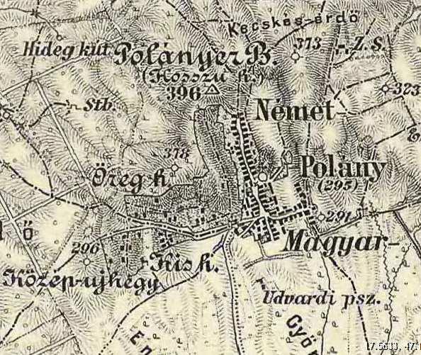 A érkép jelöli epesre, Ajkrenekre, Noszlopr vezeő úvonlk, Bkony felől kereező erőke, emplomo, kereke.