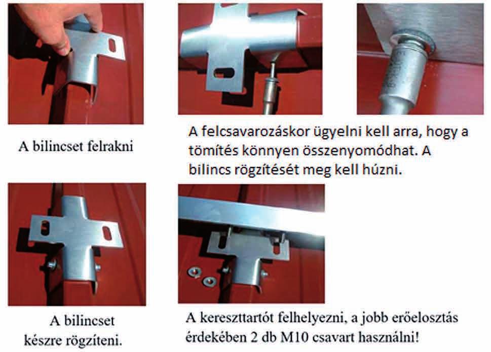 Az elemeknek meghatározo erőhatásokat kell felvenniük, hogy az egész rendszer statikailag megbízható legyen.