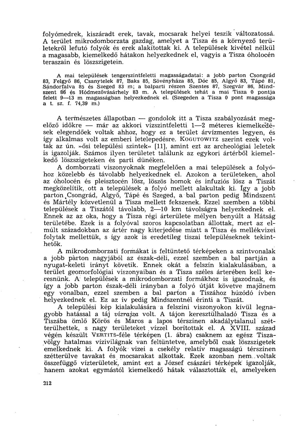 folyómedrek, kiszáradt erek, tavak, mocsarak helyei teszik változatossá. A terület mikrodomborzata gazdag, amelyet a Tisza és a környező területekről lefutó folyók és erek alakítottak ki.