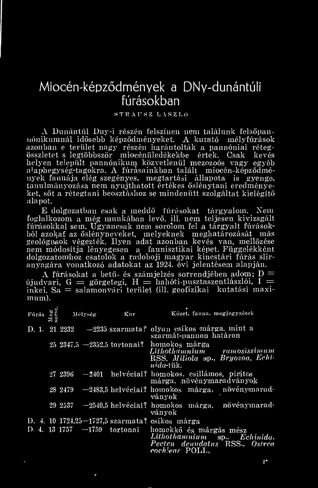 Csak kevés helyen települt pannónikum közvetlenül mezozoós vagy egyéb a'aphegység-tagokra.