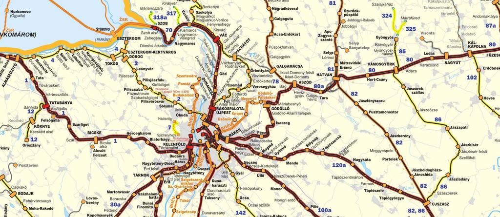 A 11 budapesti elővárosi vasútvonal fejlesztési programja Korábban átépített