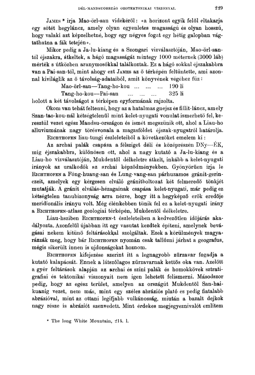 DÉL-MANDSUORSZÁG OROTEKTONIKAI VISZONYAI.