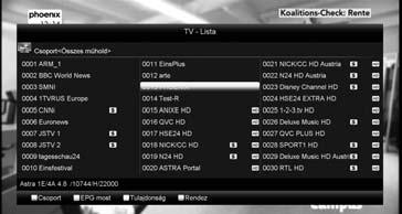 megnyomásával is. 6. Az EPG menü bezárásához nyomja meg az [Exit] gombot. 8.