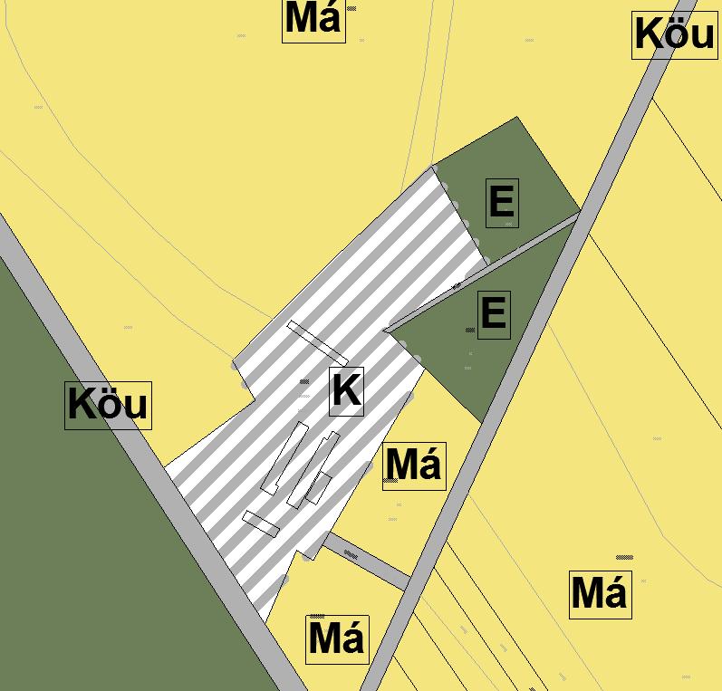 Köu helyett Vt területfelhasználásra változik.