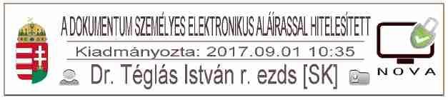 9 44. Szabad fájl formátumú (Open File Format) dokumentumok (XML-DSig típusú), PDF formátumú dokumentumok (PAdES típusú), XML formátumú dokumentumok (XAdES típusú) elektronikus bélyegzővel és