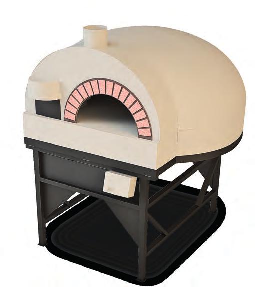 Mod. R2 FORNO ROTANTE 2 BOCCHE - LEGNA/COMBINATO 2 AJTÓS FORGÓ SÜTŐ FA/KOMBINÁLT ldeale per locali con elevata produzione di pizze o che vogliono aumentare la produttività senza aumentare il