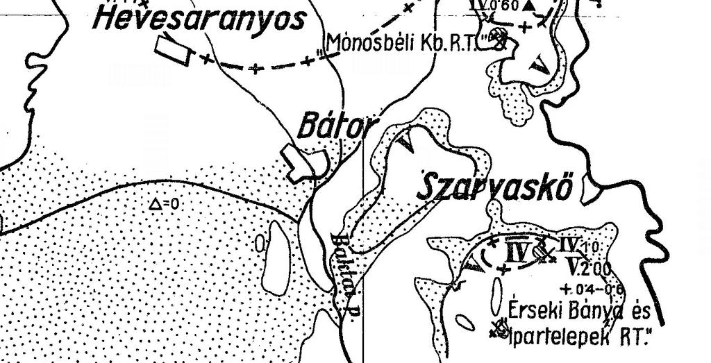 Egerbocs A község területén a két világháború között üzemelt riolittufa-bánya, valamint az egerbocsi közúti elágazás közelében egy homokbánya.