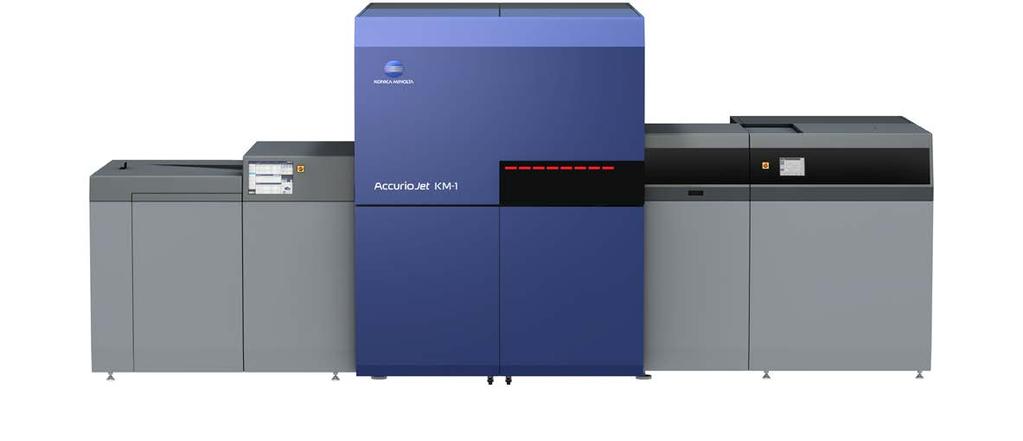 48 DIGITÁLIS NYOMDAI RENDSZEREK AccurioJet KM-1 49 SOKOLDALÚ NYOMTATÁSI ALKALMAZÁS Akár 3 000 nagyméretű lap nyomtatása óránként Az új munkák széles választéka, mint például a nehéz textúrájú anyagok