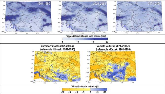 11. ábra: Fagyos időszakok hossza (min.