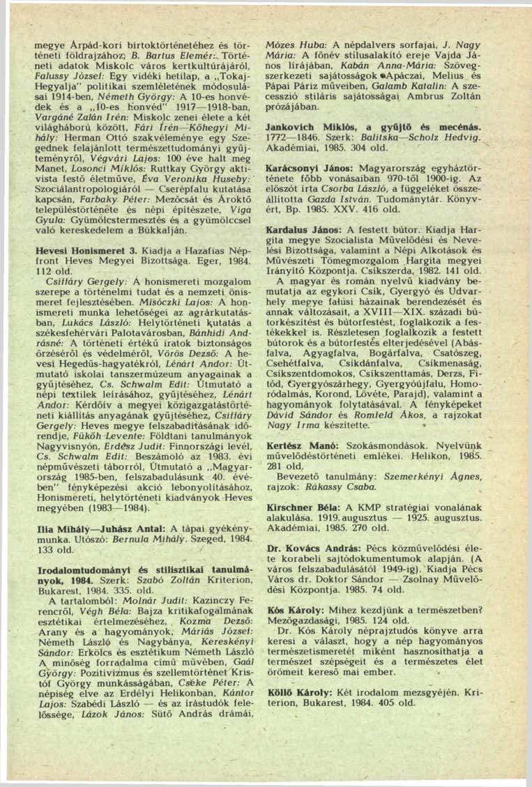 megye Árpád-kori birtoktörténetéhez és történeti földrajzához; B.