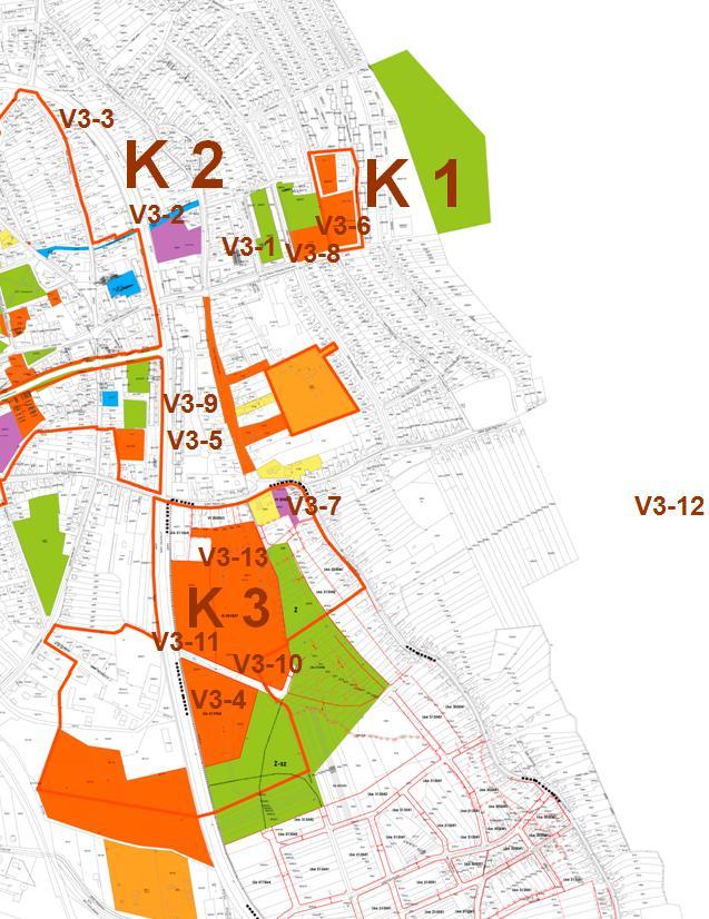 34 I I I. K E L E T I V Á R O S R É S Z V31 Zöldfelületek, terek rekonstrukciója V32 József Attila köz megnyitása V33 Kerékpáros sáv kialakítása V34 Kereskedelmi és bevásárló központ.