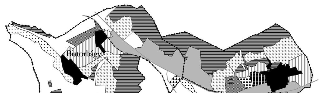 M14. Budaörs, Biatorbágy és Törökbálint fejlődési zónái Forrás: Jankó et al. 2015 p. 51.