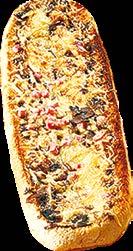 füstölt sajt, cheddar sajt, kéksajt, mozzarella, olívabogyó, pizza fűszer) 28 cm 20x