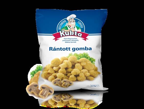 Akció KUKTA Baracktöltelékes gombóc 2,5 kg Ft/kg Akció KUKTA Szilvatöltelékes gombóc 2,5 kg Ft/kg KUKTA PANÍROZOTT TERMÉKEK (fagyasztott) Panírozott brokkoli 2,5 kg Ft/kg Panírozott gomba 2,5 kg