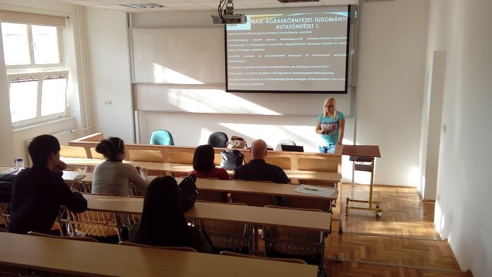 2018. április 11. Nemzeti Agrárkutatási és Innovációs Központ Programunk során Dr.