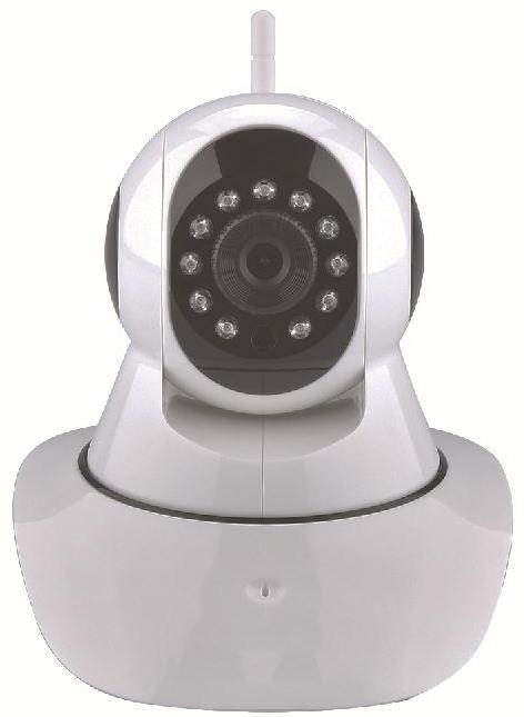 2 db műanyag tipli + csavarok I. A kamera részei Wifi Antenna Infra LED-ek HD kamera optika Infravörös fényérzékelő szenzor Mikrofon 5V adapter csatlakozása LAN csatlakozó Mikro SD kártya aljzata II.