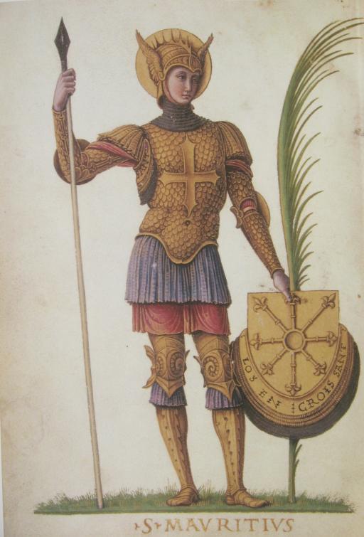 73 JANUS PANNONIUS Laudatio Sancti Mauritii et sociorum eius (Ferrara, 1453) Szent Móricnak és