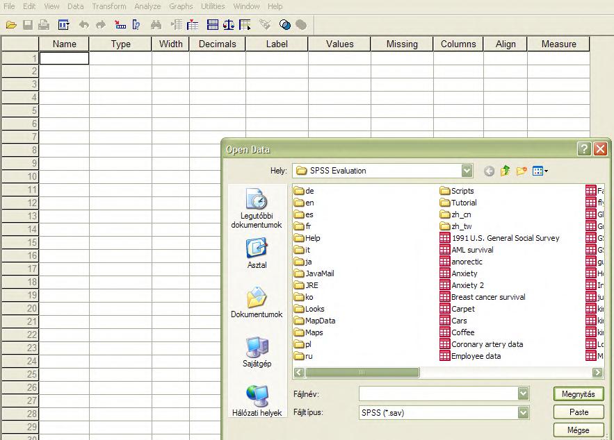 SPSS (Statistical Package for the