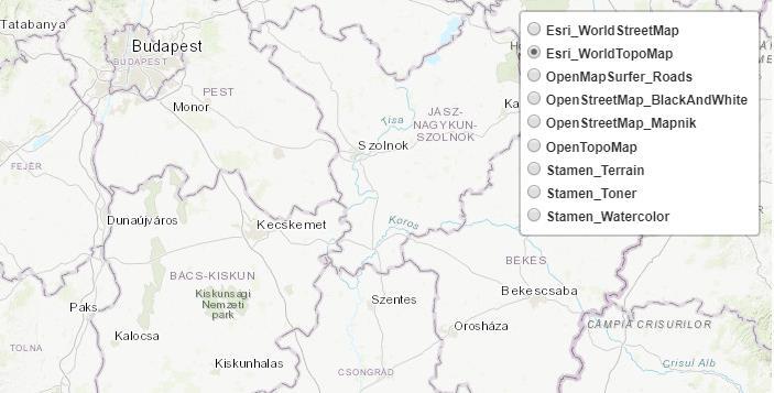 A megnyomásával könnyebben középpontba helyezhetjük a megfelelő országrészt, majd a + gomb használatával finomíthatunk a kívánt közelítésen.