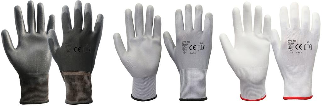 Munkavédelmi kesztyűk/ Safety gloves Erős PU tenyérmártott szerelőkesztyűk/ Strong PU coated glove Elérhető méretek/ Available sizes: 6, 7, 8, 9,