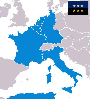 ESZAK (1951, Párizs) Európai Szén- és Acélközösség Politikai integráció egyfajta elengedése (Spinelli), de ET sikere után az Európa projekt mégis sikeres lehet a gazdasági alapokon Schuman francia