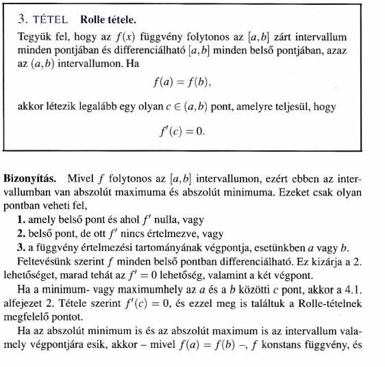 I Rolle-tétel (4.