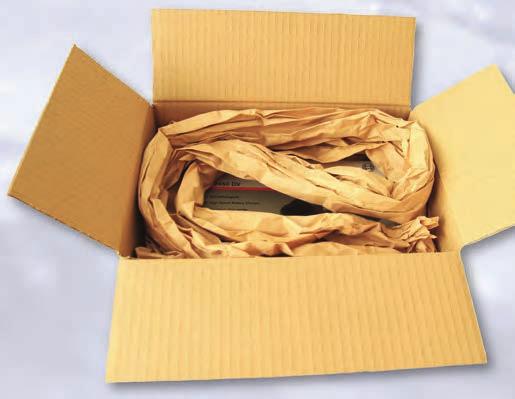 PackTiger A gép által gyártott gyűrt papírt mozgáscsillapításra, dobozon belüli rögzítésre, termékvédelemre, esetleg térkitöltésre használják.