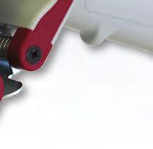 A mechanikus gép esetében a zárás viszonylag kis kézi erôvel megoldható, a pneumatikus gépen pedig elegendô egy kis kart megmozdítania.
