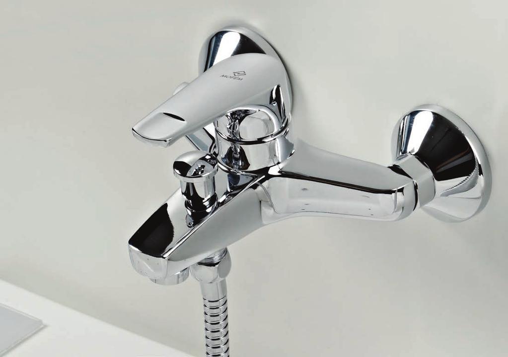 csaptelep 155-0050-00 Vízkőmentes Basic kézizuhannyal Automata zuhanyváltóval 1500 mm gégecsővel Fali