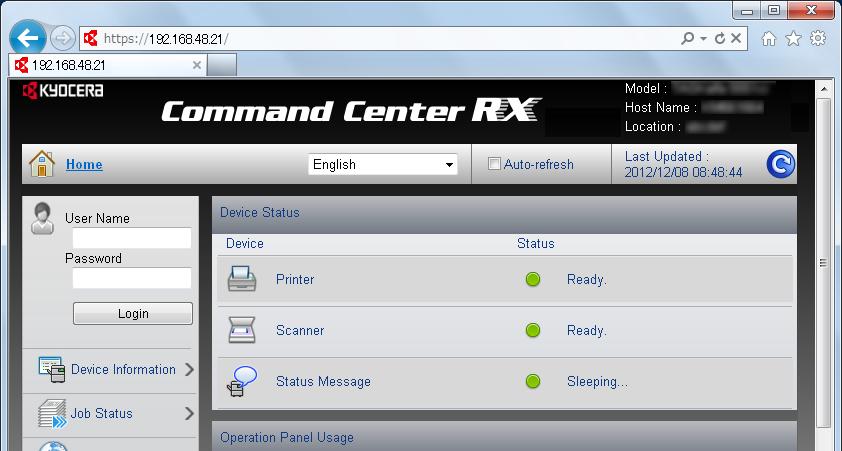 Felkészülés a használatra > Command Center RX MEGJEGYZÉS A fax beállításaival kapcsolatos ismertetők itt nem szerepelnek. A fax használatára vonatkozó bővebb információt lásd: FAX használati útmutató.