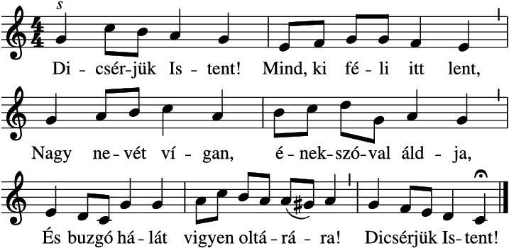 52 - Dicsérjük Istent! Mind, ki féli J. Crüger 1598-1662 70 - Szálljon az ének Dallam: Öröm van nálad, még ha búbánat 364 3. Remény van nála! Sorsod zord vára Nem tart foglyul. Jő az Úr!