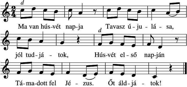 388 - Győzelmet vettél G. F. Händel 1685-1759 532 - Ma van húsvét napja Népdal 229 - Jövel, Szentlélek Úristen, Töltsd Kolozsvár 1744 1. Győzelmet vettél, ó, Feltámadott!